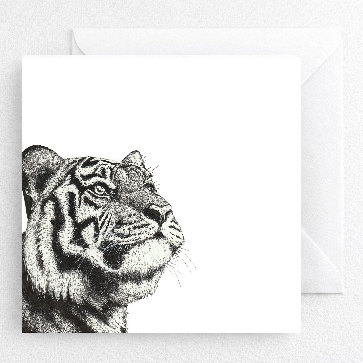 Personalised Tiger Card for Dad | Wildlife Illustration Greeting Card