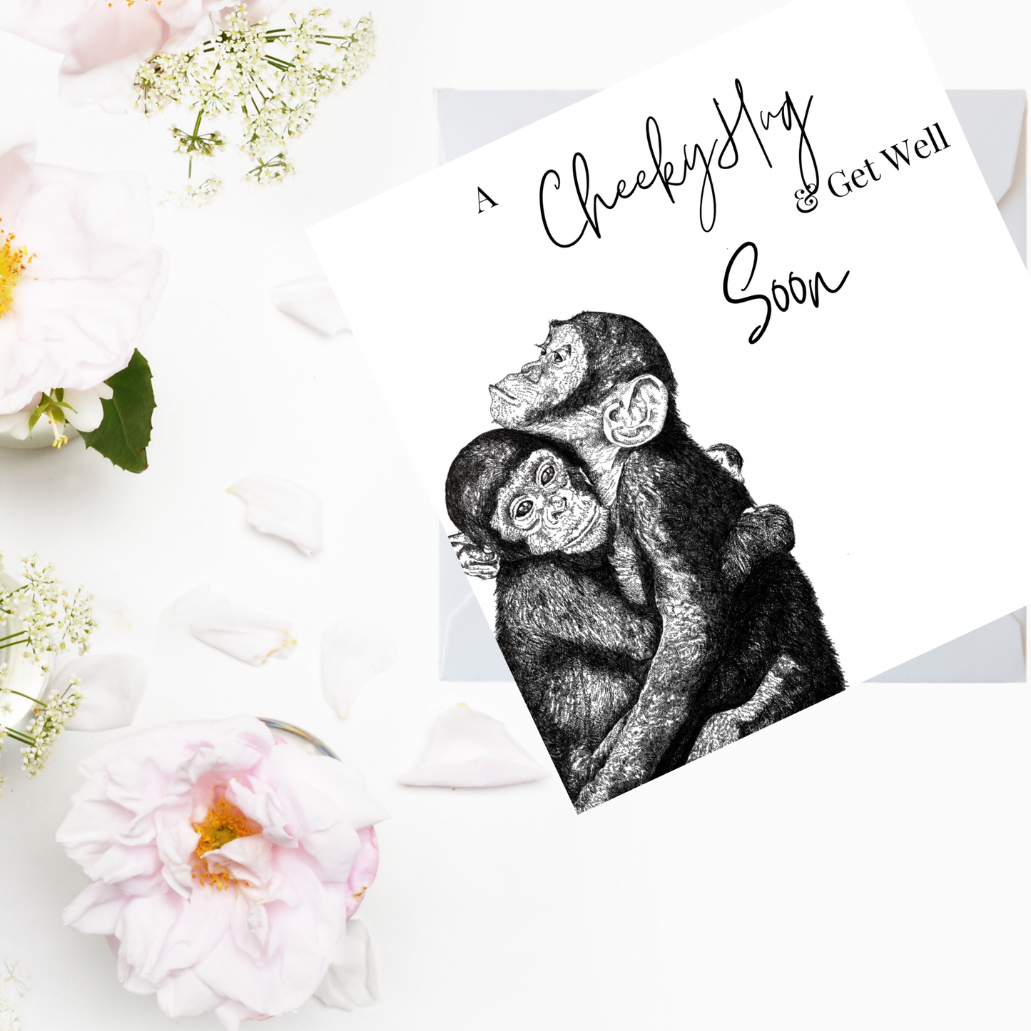 Get Well Soon, Chimp Card