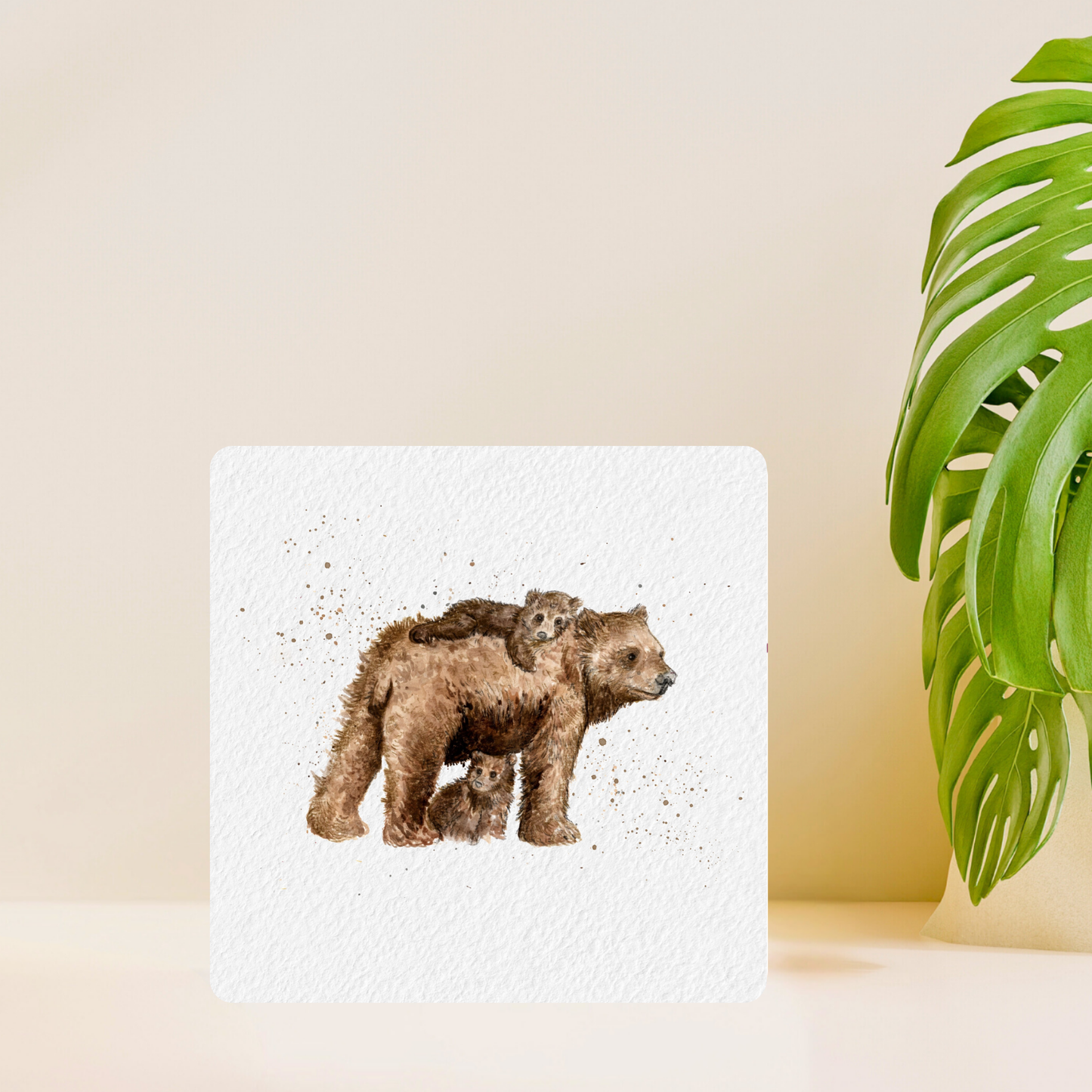 Momma Bear Hugs Greeting Cards