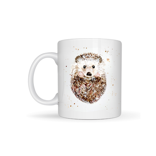 Watercolour Hedgehog Bone China Mug
