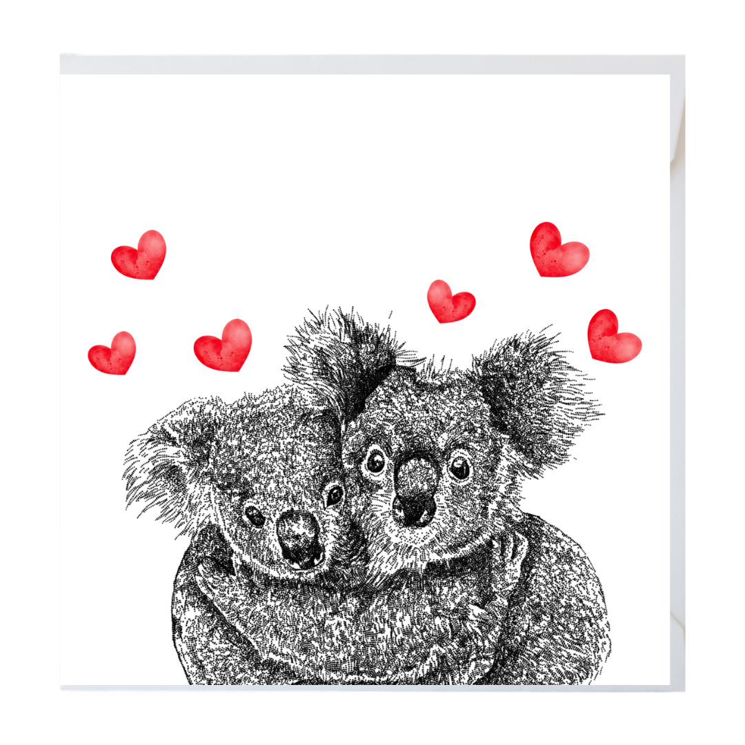 Koala Heart Love Greeting Card