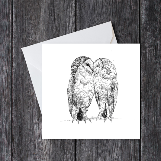 Owls In Love Greeting Card