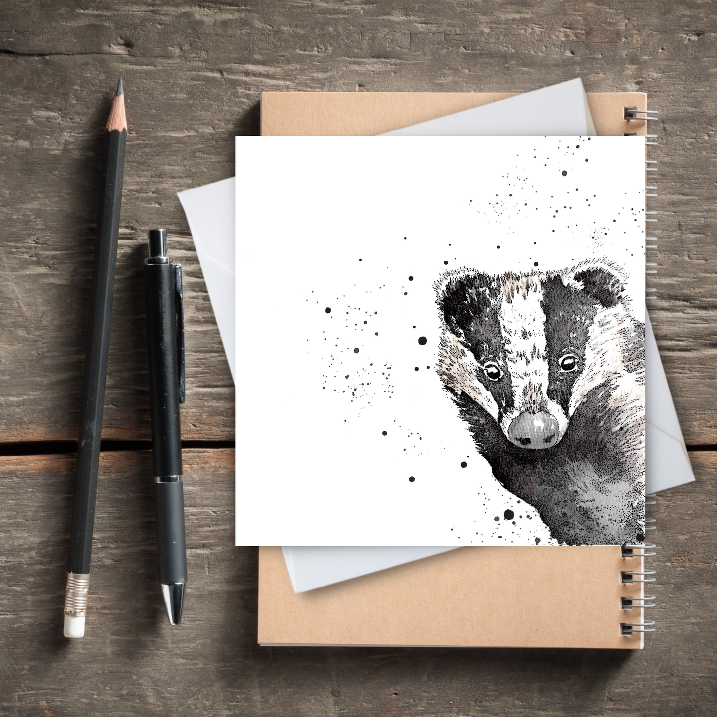 Peekaboo Badgers Card