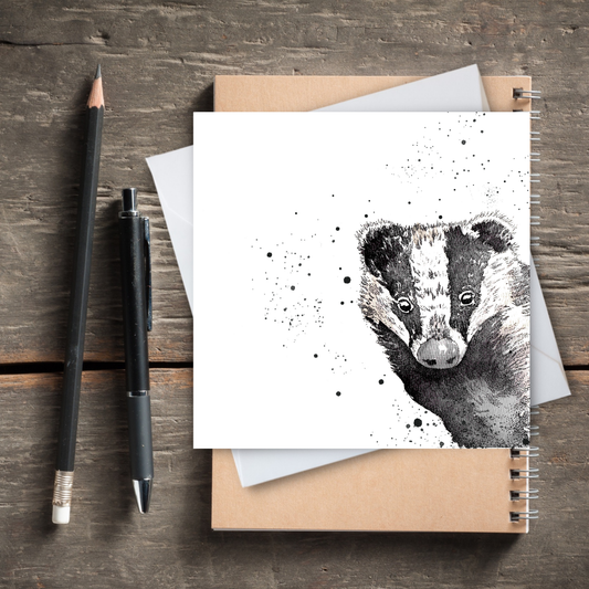 Peekaboo Badgers Card