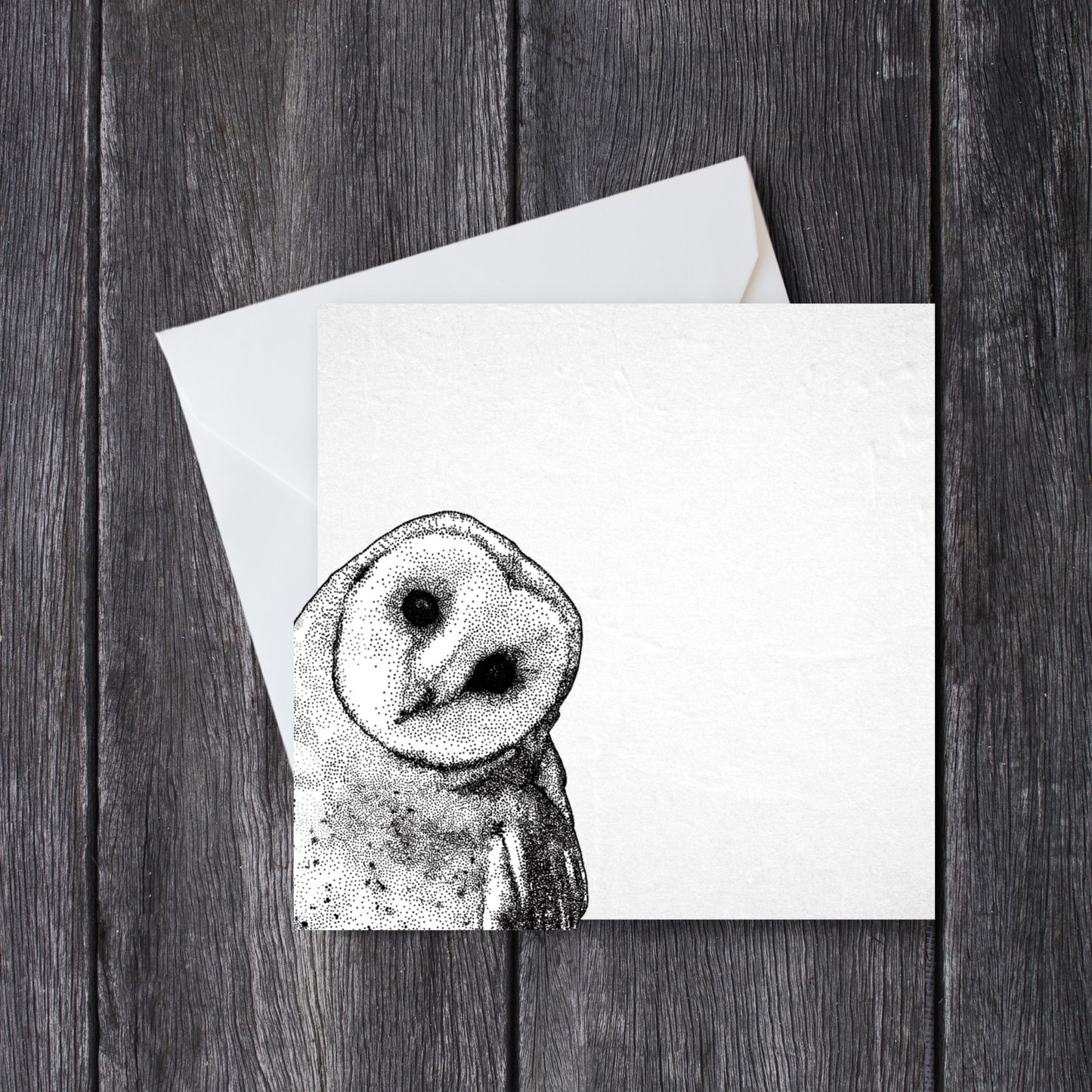 Black & White Owl Card