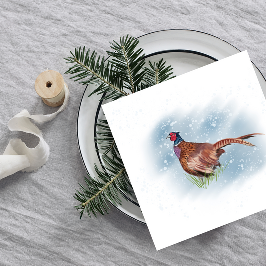 Pheasant in Snow