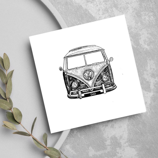 Classic Volkswagen Dad Greetings Card