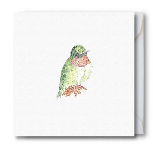 Hummingbird Watercolour Bird Card