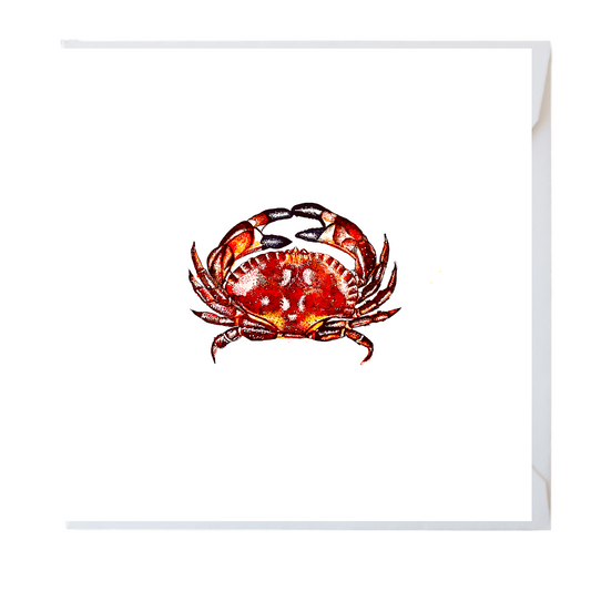 Crab Watercolour Card