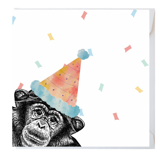 Chimp Party Greeting Cards