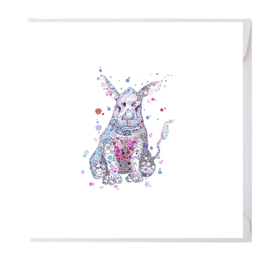 Rhino Dot Watercolour Card