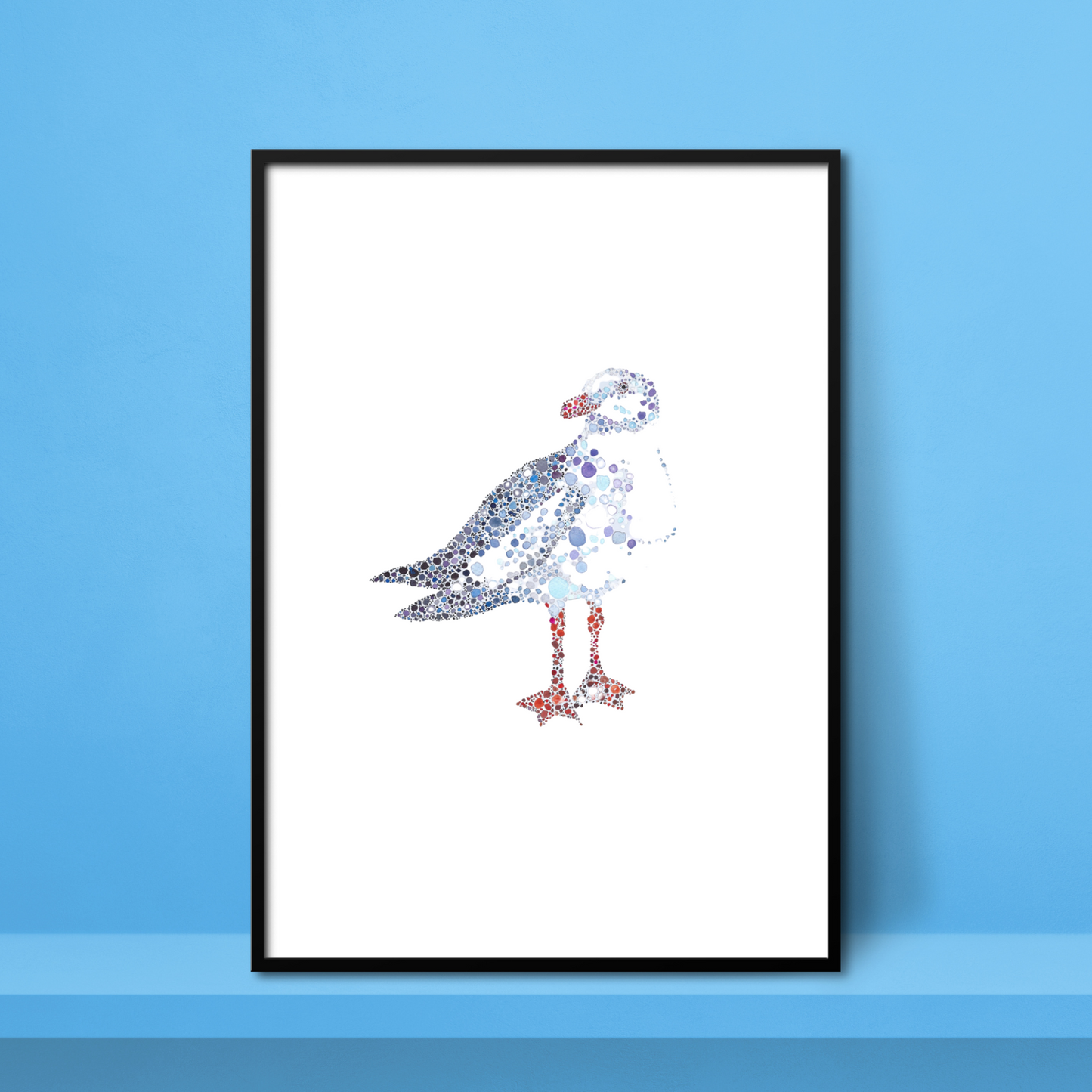 Seagull Watercolour Print