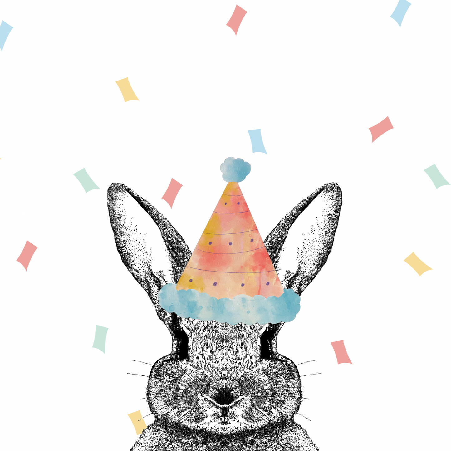 Rabbit Party Greeting Cards