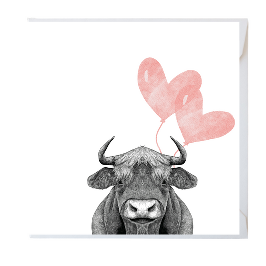 Cow Love Greeting Card