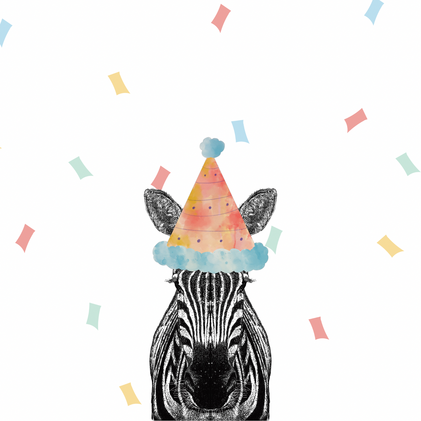Zebra Party Greeting Cards