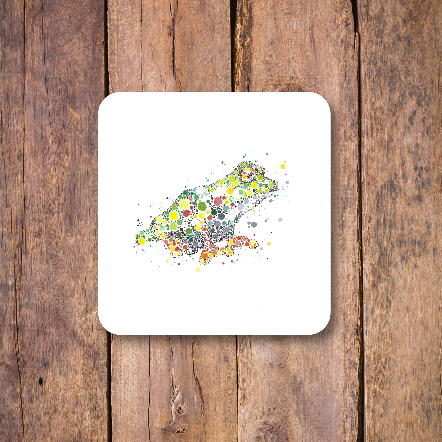 Frog Watercolour Coaster