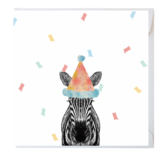 Zebra Party Greeting Cards